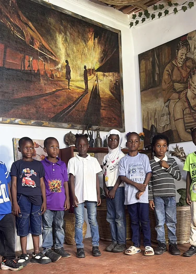Training, school visit and creative activity