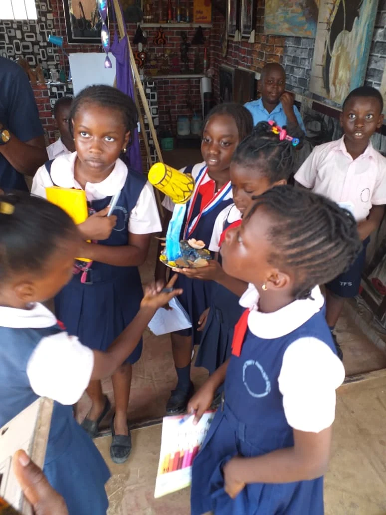 School excursion and gallery learning activity