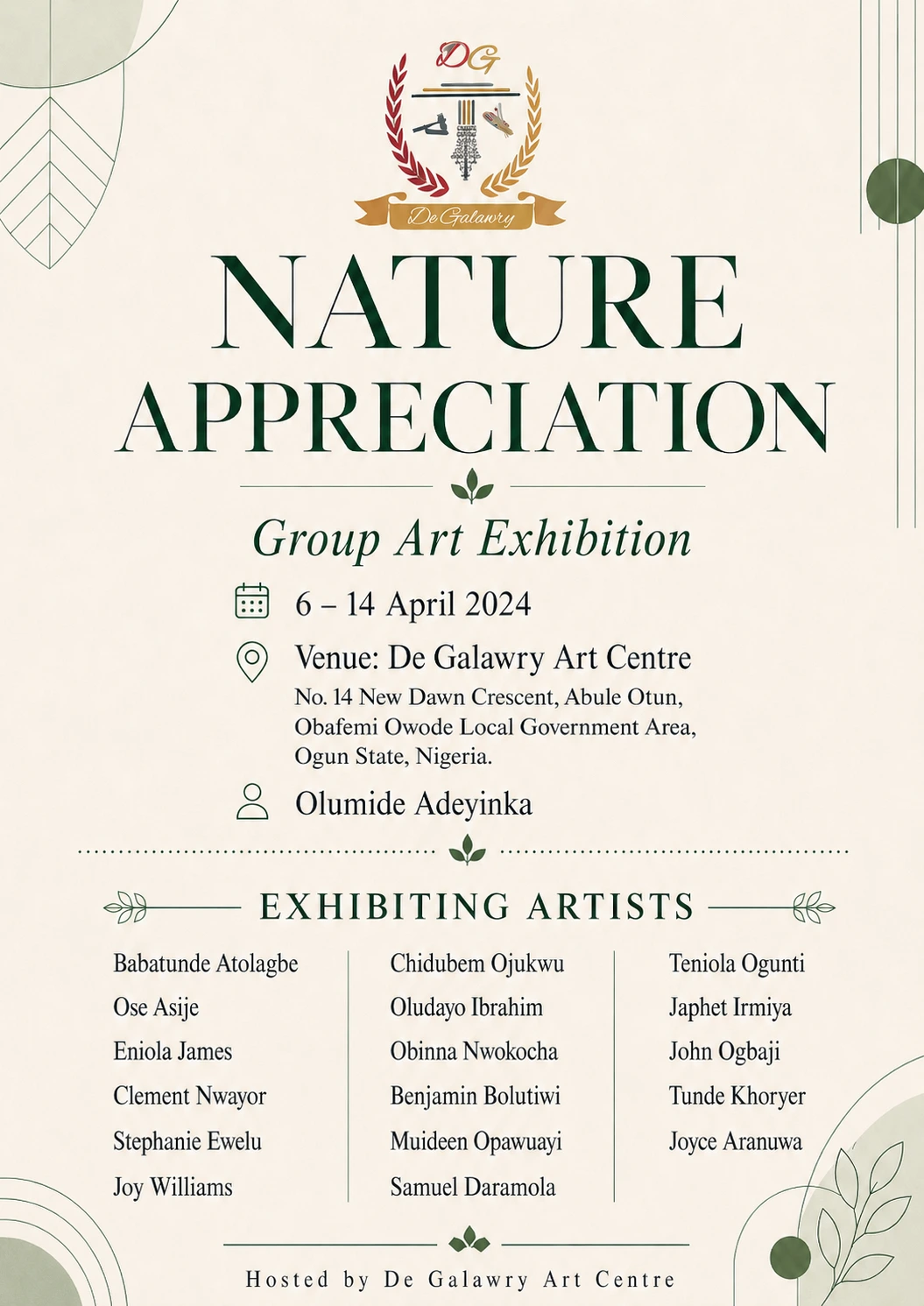 Nature Appreciation group art exhibition poster